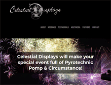 Tablet Screenshot of celestialdisplays.com